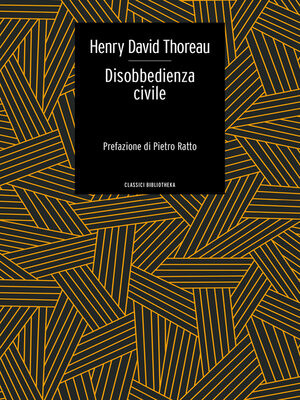 cover image of Disobbedienza civile